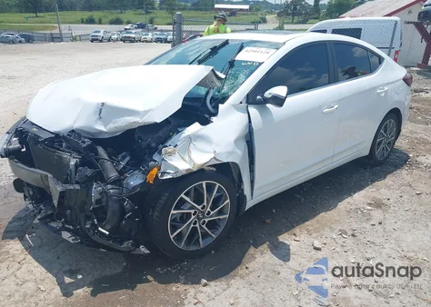 2020 Hyundai Elantra Limited из США, поврежденный, VIN 5NPD84LF0LH585851